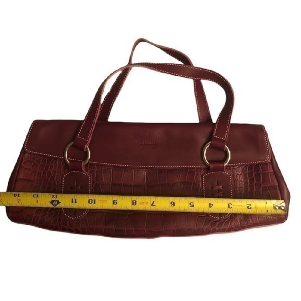 Claudia Firenze burgandy red leather bag - Picture 7 of 16